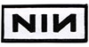 NINE INCH NAILS (LOGO ON WHITE) Patch